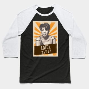 Vintage Aesthetic Anita Baker Baseball T-Shirt